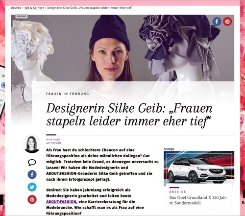 About Fashion Interview Modedesign